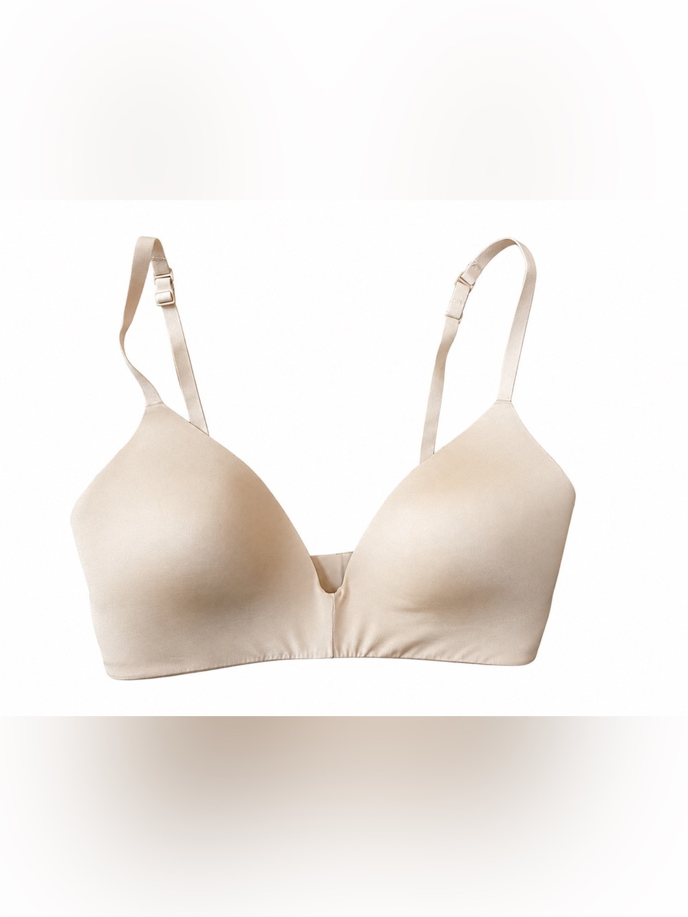 SKIMS Nude Beige Wireless T-Shirt Bra 32D Smooth Molded Cups